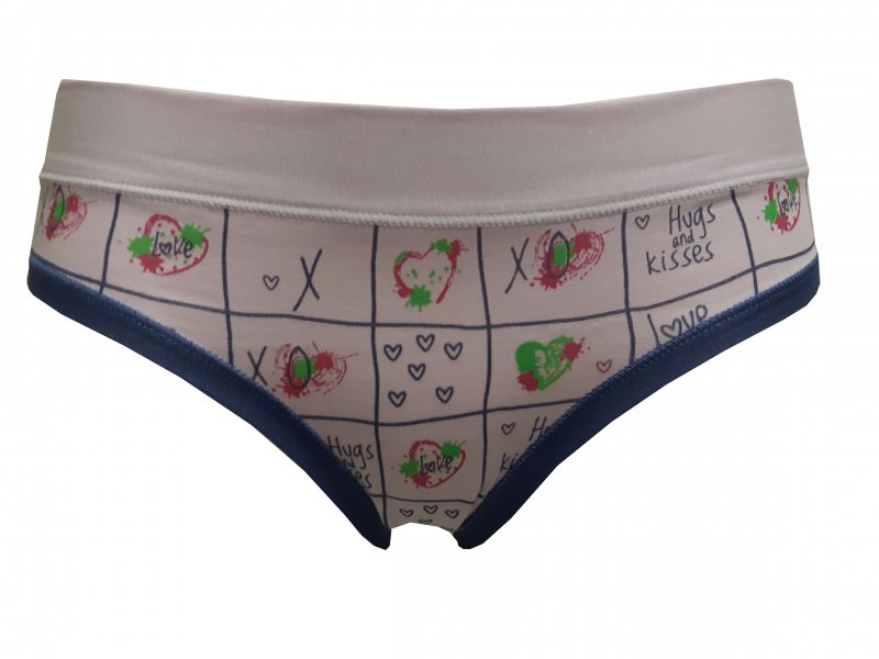 Lovelygirl dámské kalhotky Piškvorky 5673 růžové | Vermali.cz